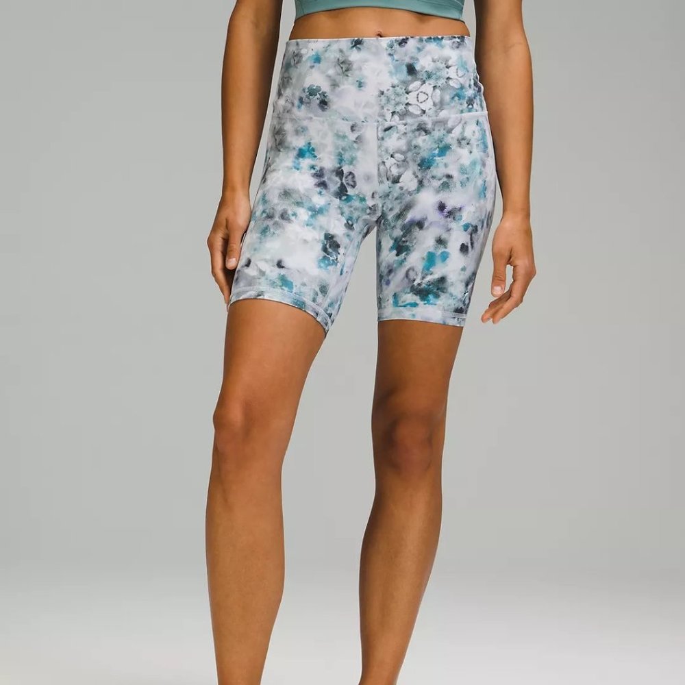 Lululemon Align High Rise Short 8" Size 10 Kaleidofloral Multi - NWOT